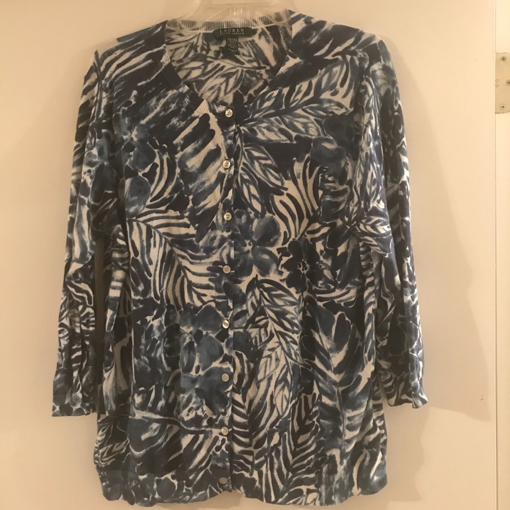 Ralph Lauren Floral Cardigan 💙100% Cotton
